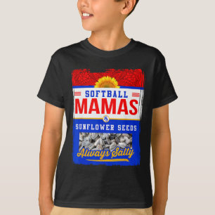 Camiseta Mamães de Softbol e Sementes de Girassol Sempre Ca