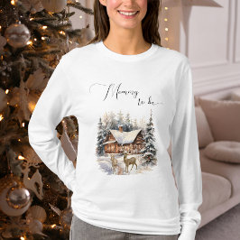 Camiseta Mamães De Veado Para A Casa De Inverno