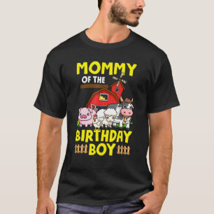 Camiseta Mamães Dos Animais Da Fazenda De Aniversário Barny