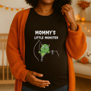 Camiseta Mamães Engraçadas Pequeno Monstro Preguiçoso