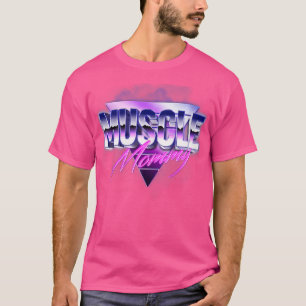Camiseta Mamães Musculares Malhação de Levantamento de Peso