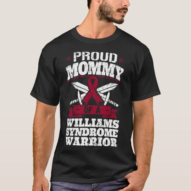 Camiseta Mamães Orgulhosas De Um Guerreiro Da Síndrome Will (Frente)