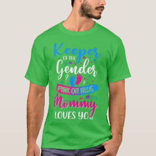 Camiseta Mamães Rosa Ou Azul Te Ama A Manter A Revelação De