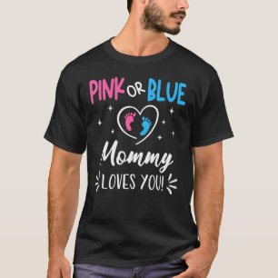 Camiseta Mamães Rosa Ou Azul Te Ama Anunciar Reveal De Gê