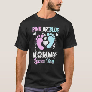 Camiseta Mamães Rosa Ou Azul Te Ama O Sexo Festa De Revelaç