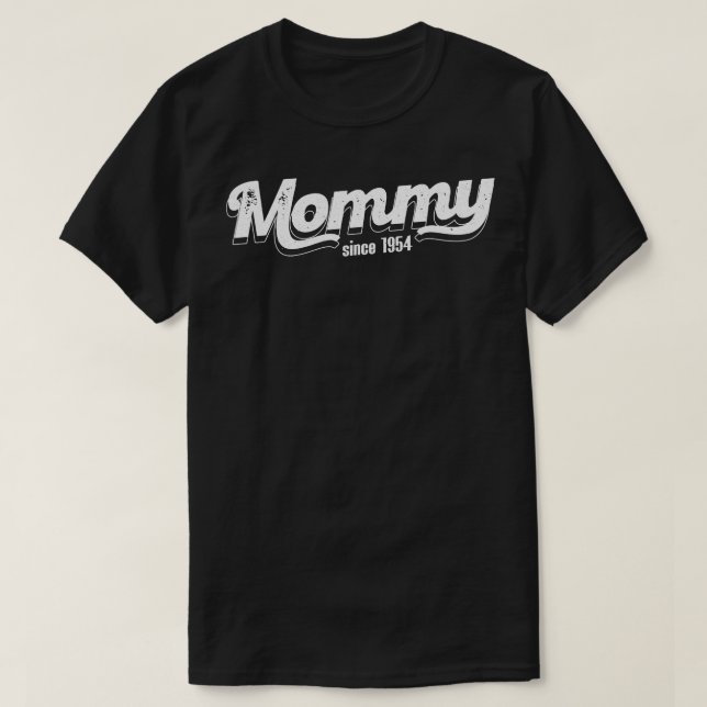 Camiseta Mamães Vintage Desde 1954 (Frente do Design)
