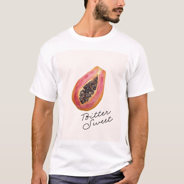 Camiseta Mamão ; Amargo & Doce (Frente)