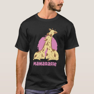 Camiseta Mamaraffe Mama Giraffe Giraffe Safari Animal