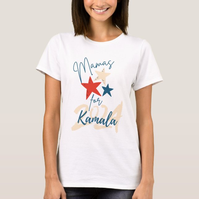 Camiseta Mamas para Kamala 2024 (Frente)