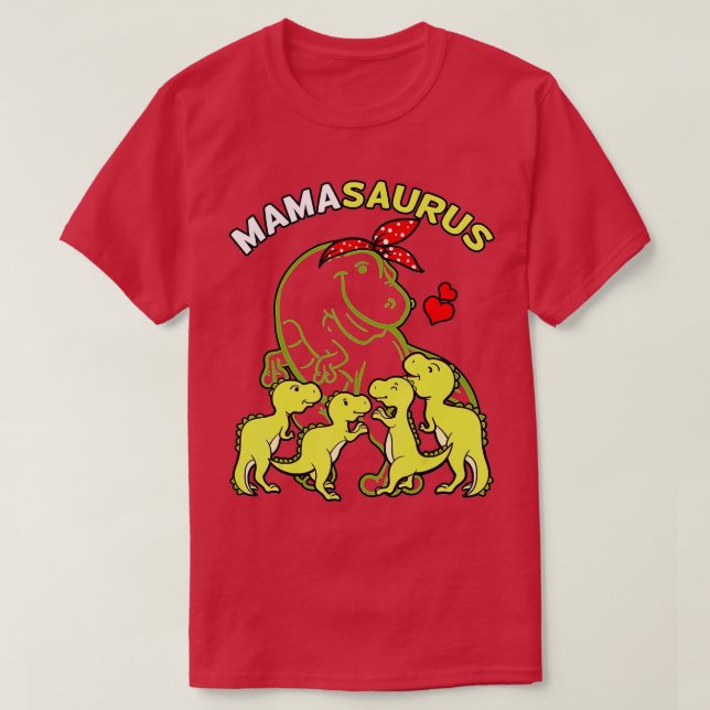 Camiseta Mamasauro T rex Dinossauro Engraçado Mama Saurus M (Frente do Design)