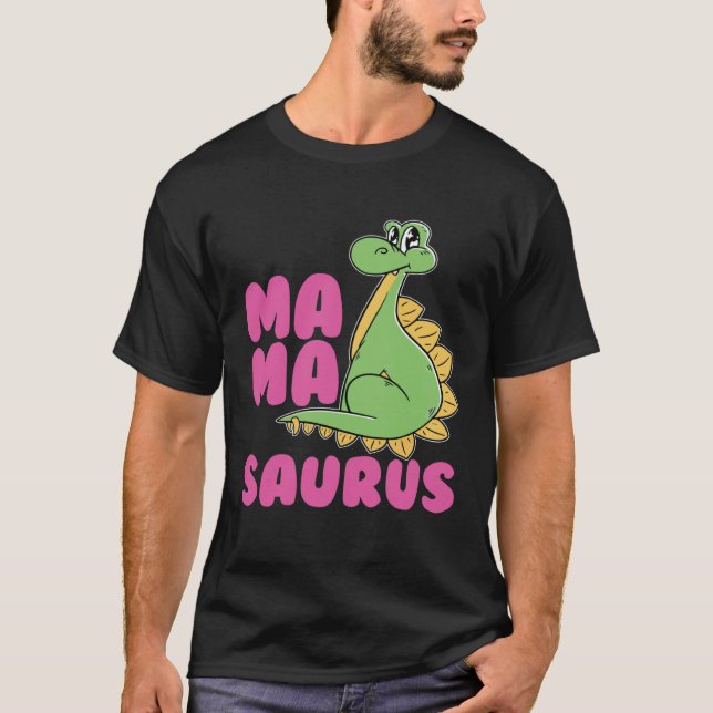 Camiseta Mamasaurus Dinosaur Dino (Frente)
