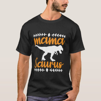 Camiseta Mamasaurus Dinossaur Engraçado Mulheres Figurino T