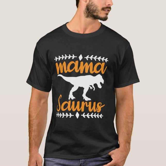 Camiseta Mamasaurus Dinossaur Engraçado Mulheres Figurino T (Frente)