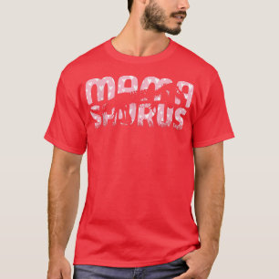 Camiseta Mamasaurus Dinossaur Skeleton Coração Rosa Mama Sa