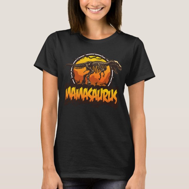 Camiseta Mamasaurus Funny T Rex Dinosaur Mama saurus Famíli (Frente)