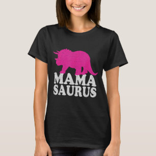 Camiseta Mamasaurus, mãe dinossauro triceratops fo
