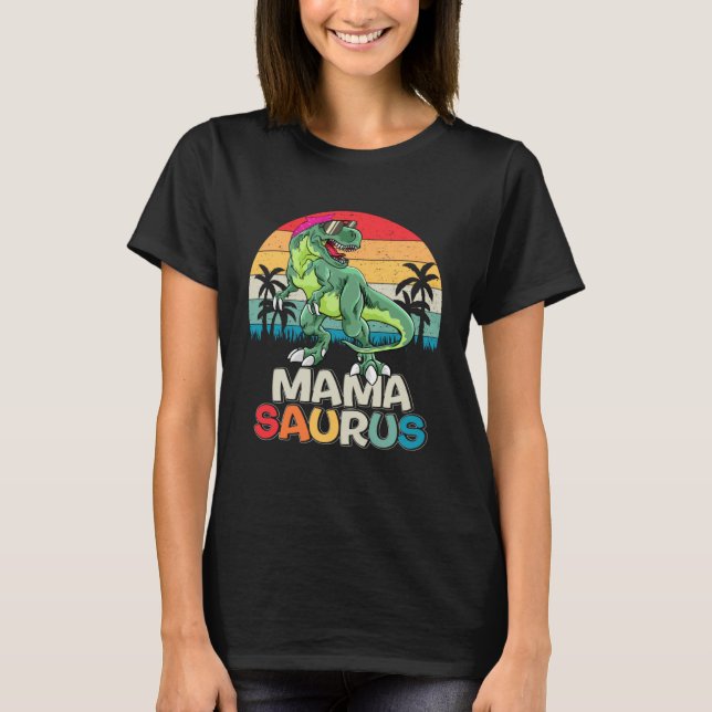 Camiseta Mamasaurus Rex Dinosaur Mama Saurus Family Matchin (Frente)