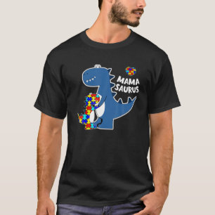 Camiseta Mamasaurus T Rex Dinosaur Mama Saurus Autism Aware