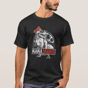 Camiseta Mamasaurus T Rex Dinossauros Bandana Saurus Famíli
