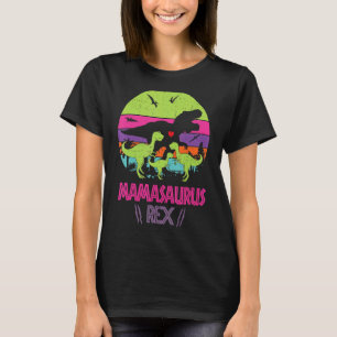 Camiseta Mamassauro E Três Dinossauros Vintage Nature Moth