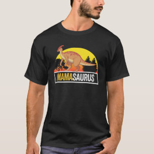 Camiseta Mamassauro Mulheres Dia Mãe Rex Dinossauro Fam