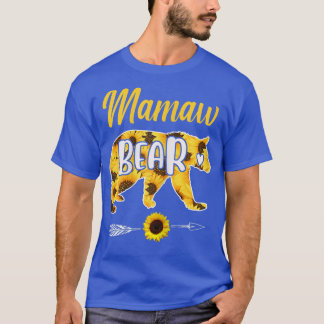 Camiseta Mamaw Bear Sunflower Mother Father Family 