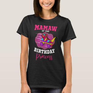 Camiseta Mamaw Of Birthday Princess Roller Skates Skati