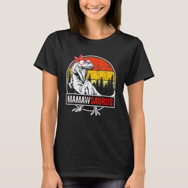 Camiseta Mamawsaurus Rex Dinosaur Mamaw Surus Madre (Frente)