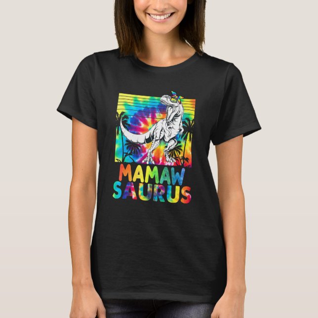 Camiseta Mamawsaurus Rex Mãe Dinossaur Mamaw Surus Mães (Frente)