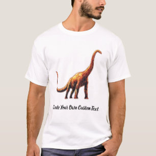 Camiseta Mamenchisaurus Dino Crie Seu Próprio Texto Persona