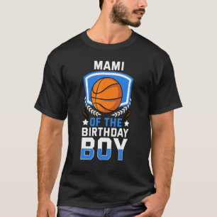Camiseta Mami da Celebra da Família de Basquete Birthday Bo