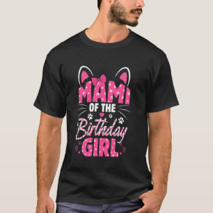 Camiseta Mami Da Gatinha Da Menina De Aniversário Família C
