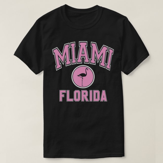 Camiseta Mami Flamingo Flamingo Varsity Style Rosa Impressã (Frente do Design)
