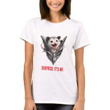 Camiseta Mamífero Lixo Surpresa Zíper Gambá Engraç