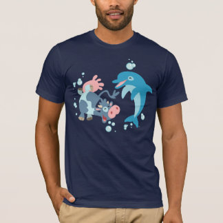 Camiseta Mamíferos do Mar dos Cartoons: Camiseta-da-Seacow