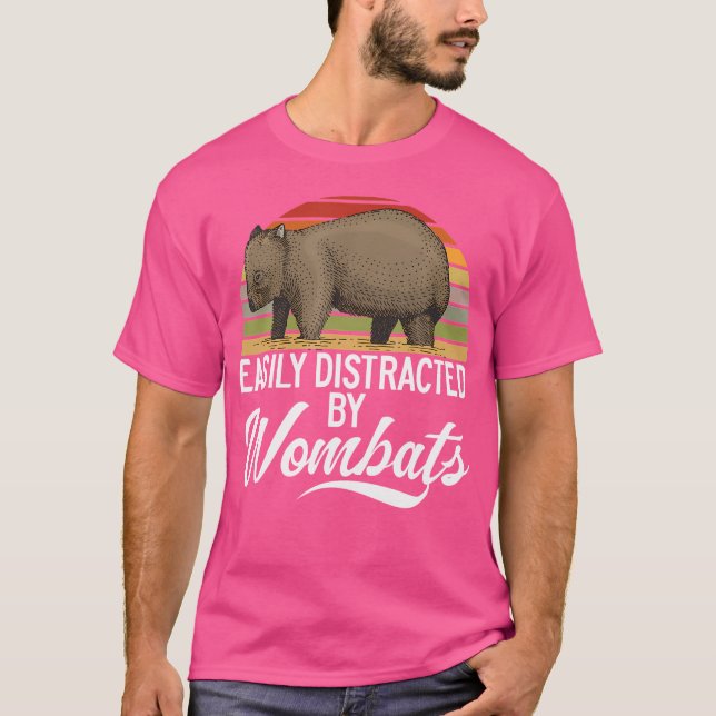 Camiseta Mamíferos Marsupiais Facilmente Distraídos Por Wom (Frente)