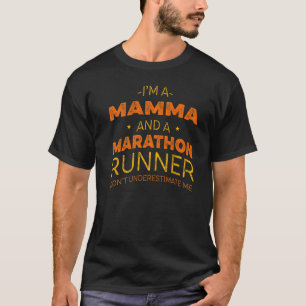 Camiseta Mamma e Maratona Correndo Humor Sprinting
