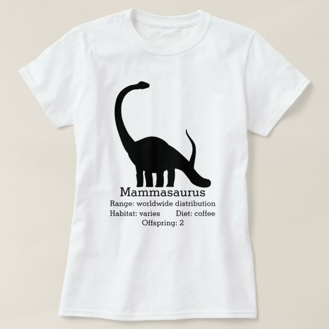 Camiseta Mammasaurus Mãe (Frente do Design)