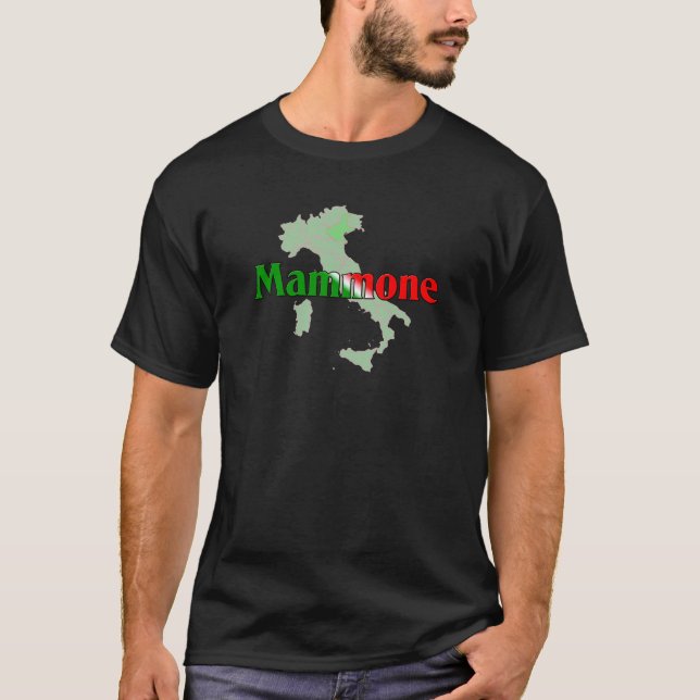 Camiseta Mammone (o menino do Mamma italiano) (Frente)