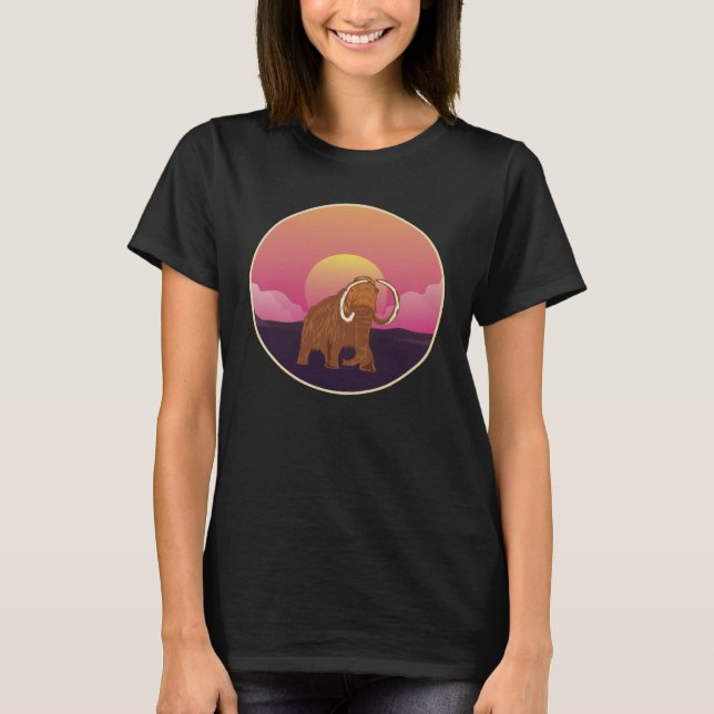 Camiseta Mammoth Big Ice Woolly Elephant Museum Mammuthus M (Frente)