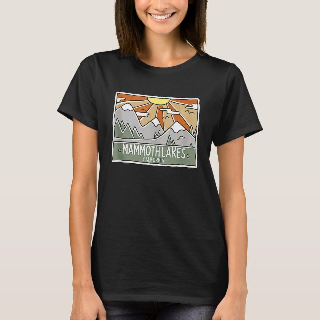 Camiseta Mammoth Lagos California Mounts Sunshine CA Tri (Frente)