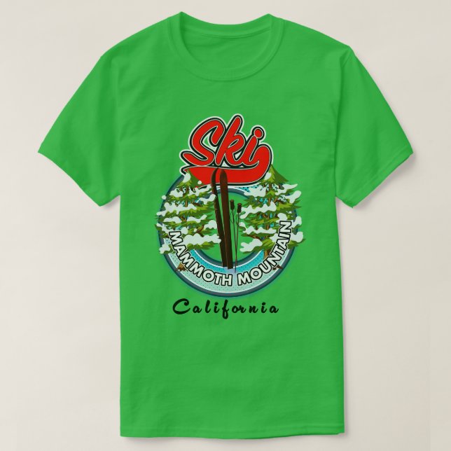 Camiseta Mammoth Mountain California ski (Frente do Design)