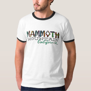 Camiseta Mammoth Mountain, cara de neve da Califórnia