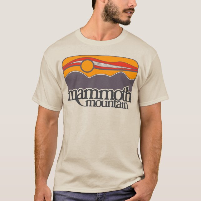Camiseta Mammoth Mountain Retro Estilo 70s/80s Sunset (Frente)