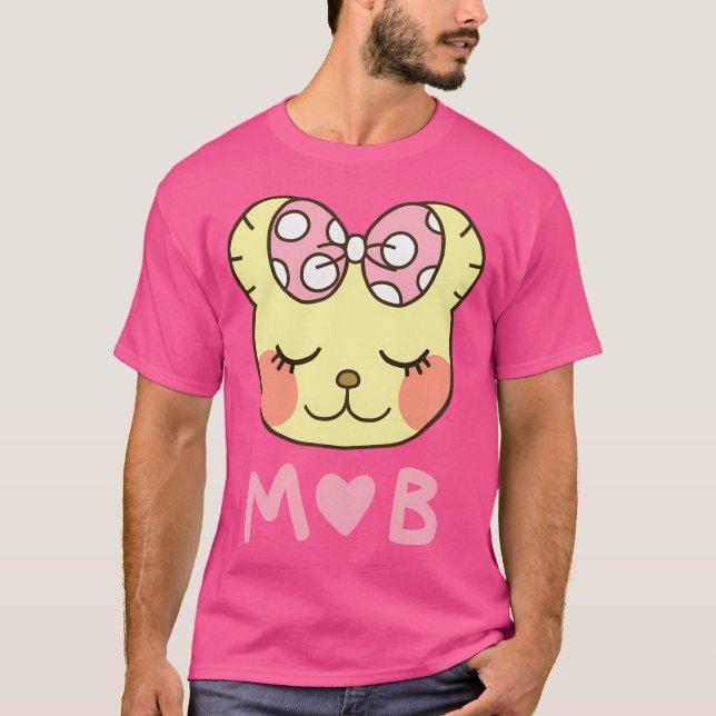 Camiseta Mammy Bear Chihayafuru Com Coração (Frente)