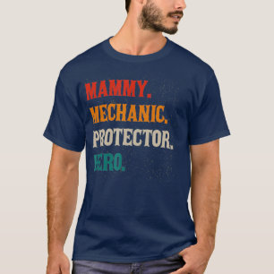 Camiseta Mammy Mechanic Protetor Hero Mãe Machinista