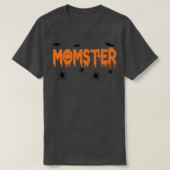 Camiseta Mamster Mãe Mamãe Monstro E Engraçado Impulso Mãe  (Frente do Design)