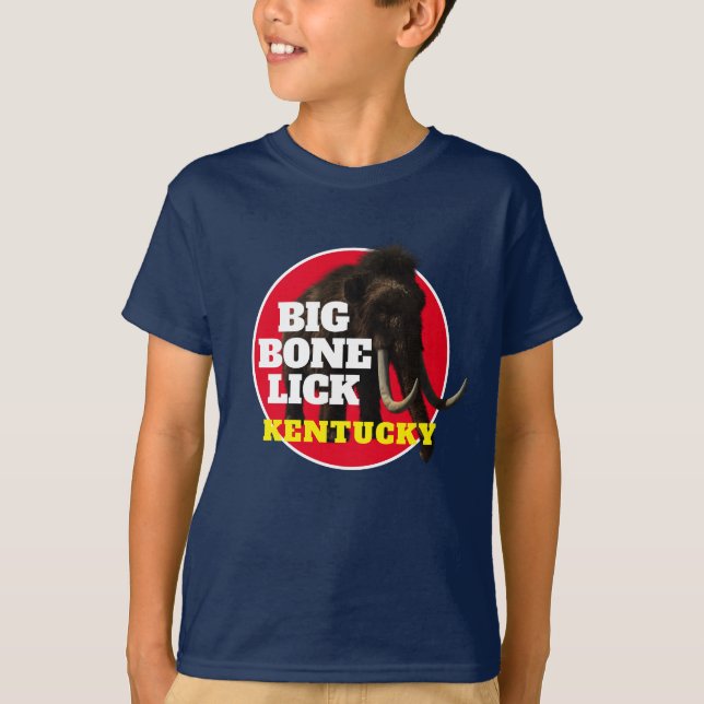 Camiseta Mamute e Big Bone Lick Kentucky (Frente)