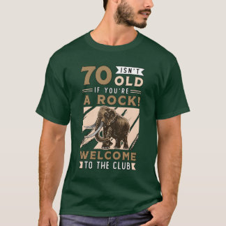 Camiseta Mamute Lanoso Não Tem 70 Anos Se Você É Pré-Histór