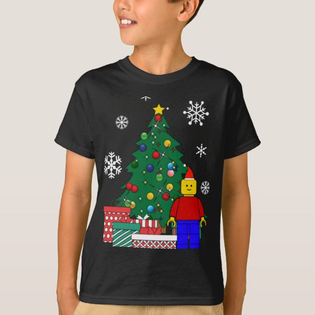 Camiseta Man Around The Christmas Tree T Shirt  (Frente)